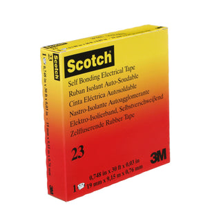 Scotch® Rubber Splicing Tape 23, 3/4 in x 30 ft, Black, 1 roll/carton