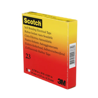 Scotch® Rubber Splicing Tape 23, 3/4 in x 30 ft, Black, 1 roll/carton