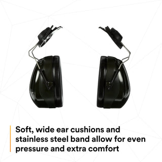 3M PELTOR Optime 101 Earmuffs H7P3E, Hard Hat Attached