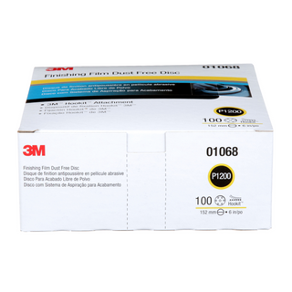 3M Hookit Finishing Film Abrasive Disc 260L, 01068, 6 in, Dust Free,
P1200