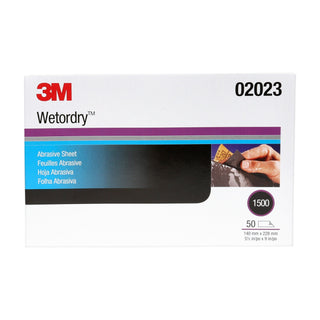 3M Wetordry Abrasive Sheet 401Q, 02023, 1500, 5 1/2 in x 9 in