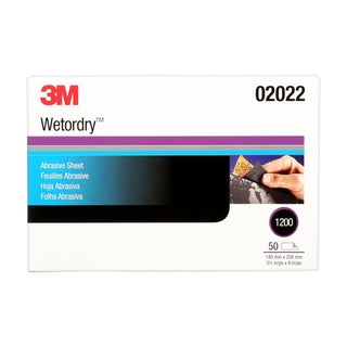 3M Wetordry Abrasive Sheet 401Q, 02022, 1200, 5 1/2 in x 9 in