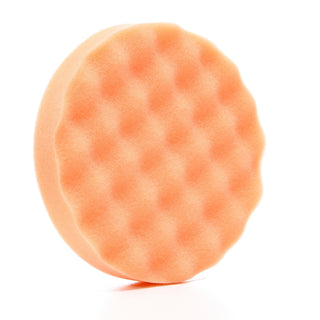 3M Finesse-it Foam Buffing Pad, 02362, 5-1/4 in, Orange Foam WhiteLoop