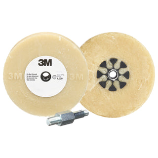 3M Stripe Off Wheel, 07498, 4 in x 5/8 in, with Mandrel