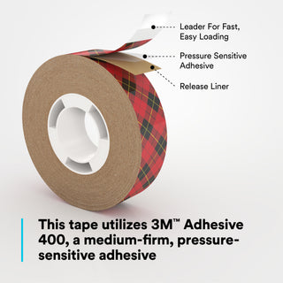 Scotch® ATG Adhesive Transfer Tape 924, Clear, 3/4 in x 36 yd, 2 mil