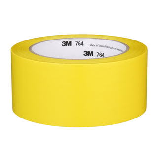 3M General Purpose Vinyl Tape 764, Yellow, 2 in x 36 yd, 5 mil, 24 Roll/Case