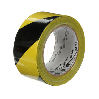 3M Safety Stripe Warning Tape 766, Black/Yellow, 2 in x 36 yd, 5 mil