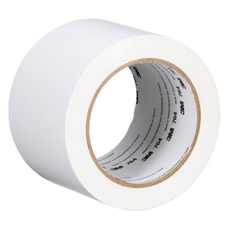 3M General Purpose Vinyl Tape 764, White, 2 in x 36 yd, 5 mil, 24 Roll/Case