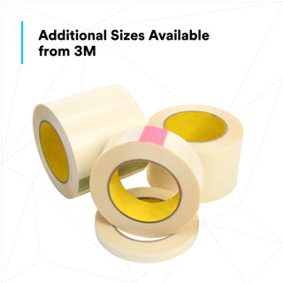 3M UHMW Film Tape 5423, Transparent, 1 in x 18 yd, 12 mil, 9 rolls percase