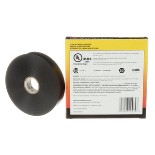 Scotch® Vinyl Electrical Tape 22, 3/4 in x 36 yd, Black, 12rolls/carton