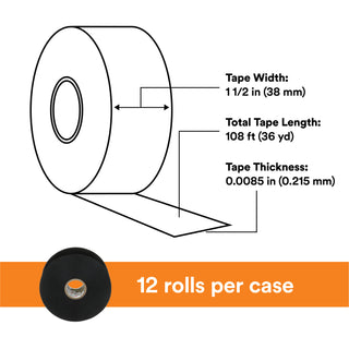 Scotch® Vinyl Electrical Tape Super 88, 1-1/2 in x 36 yd, Black