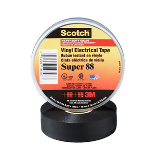 Scotch® Vinyl Electrical Tape Super 88, 1-1/2 in x 36 yd, Black