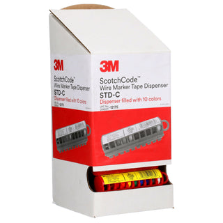 3M ScotchCode Wire Marker Tape Dispenser with Tape STD-C