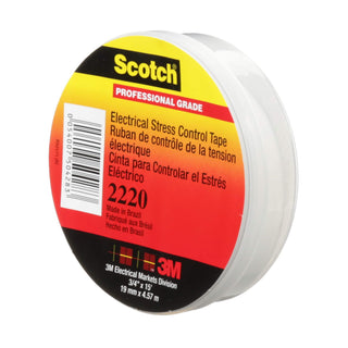 Scotch® Electrical Stress Control Tape 2220, 3/4 in x 15 ft, Gray