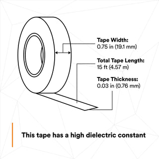 Scotch® Electrical Stress Control Tape 2220, 3/4 in x 15 ft, Gray