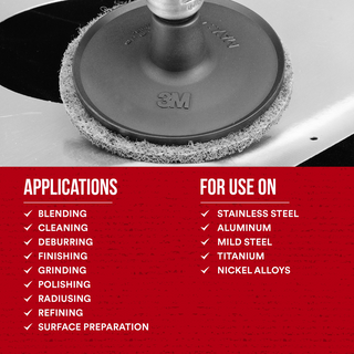 Scotch-Brite Roloc Surface Conditioning Disc, SC-DS, A/O Medium, TS,
3/4 in