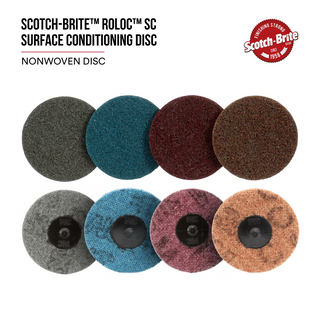 Scotch-Brite Roloc Surface Conditioning Disc, SC-DS, A/O Coarse, TS,
3/4 in