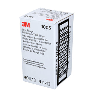 3M Low Range Oil Quality Test Strips 1005, 40 Strips/Bottle