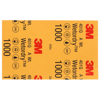 3M Wetordry Abrasive Sheet 401Q, 02021, 1000, 5 1/2 in x 9 in