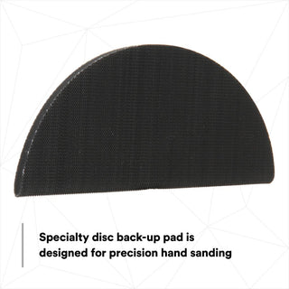 3M Hookit Half Round Pad, 05792, 6 in