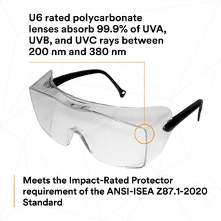 3M OX 2000 Protective Eyewear 12163-00000-20, Clear AF Lens