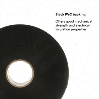 3M Scotchrap Vinyl Corrosion Protection Tape 51, 4 in x 100 ft,Printed, Black