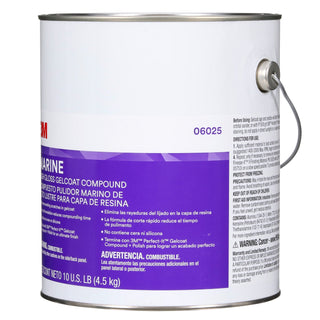 3M Marine High Gloss Gelcoat Compound, 06025, 10 lb