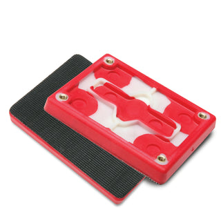 3M Hookit Pad 20433, 3 in x 4 in x 1/2 in Red Foam