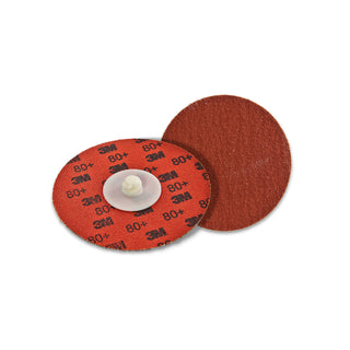 3M Cubitron II Roloc Durable Edge Disc 984F, 80+, YF-weight, TR,Maroon, 3 in