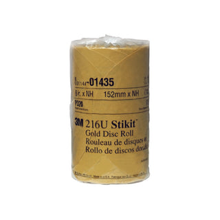 3M Stikit Gold Disc Roll, 01435, 6 in, P320, 175 discs per roll