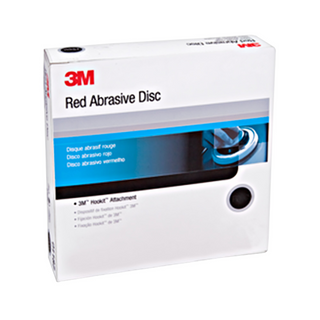 3M Hookit Red Abrasive Disc, 01218, 6 in, P400, 50 discs per carton