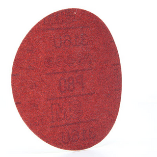 3M Hookit Red Abrasive Disc, 01261, 6 in, P80, 50 discs per carton