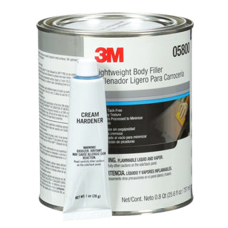 3M Lightweight Body Filler, 05800, 1 qt