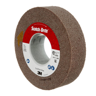 Scotch-Brite Cut and Polish Wheel, CP-WL, 5A Fine, 8 in x 2 in x 3 in