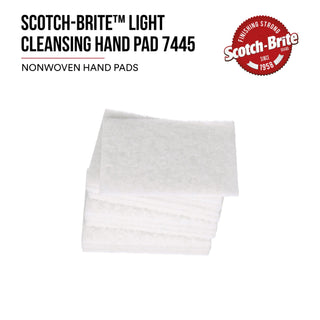 Scotch-Brite Light Cleansing Hand Pad 7445, HP-HP, Nepheline Syenite Super Fine