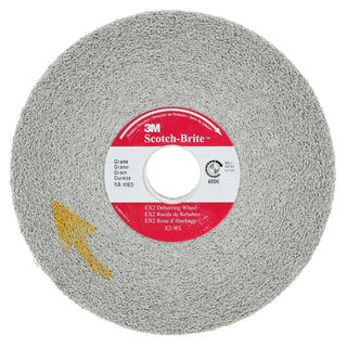 Scotch-Brite EX2 Deburring Wheel, X2-WL, 9S Fine, 6 in x 1 in x 1 in