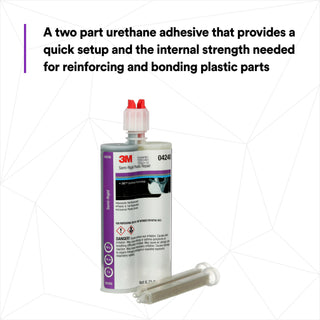 3M Semi-Rigid Plastic Repair, 04240, 200 mL Cartridge