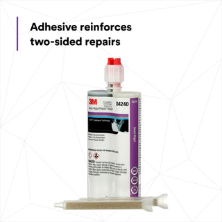 3M Semi-Rigid Plastic Repair, 04240, 200 mL Cartridge