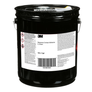 3M Neoprene Contact Adhesive 5, Green, 5 Gallon Drum (Pail)