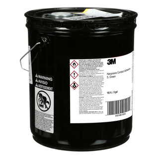 3M Neoprene Contact Adhesive 5, Green, 5 Gallon Drum (Pail)