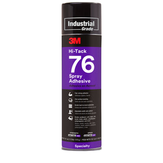 3M Hi-Tack Spray Adhesive 76, Clear, 24 fl oz Can (Net Wt 18.1 oz)