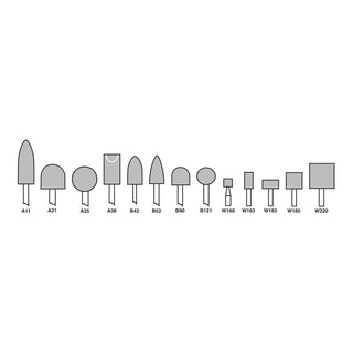 Standard Abrasives Unitized Mounted Point 877123, 731 W183 x 3 mm