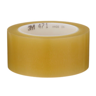 3M Vinyl Tape 471, Transparent, 1 1/2 in x 36 yd, 5.2 mil