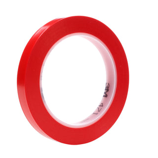 3M Vinyl Tape 471, Red, 3/8 in x 36 yd, 5.2 mil