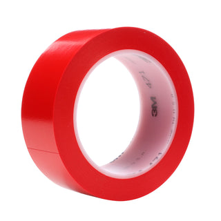 3M Vinyl Tape 471, Red, 1 1/2 in x 36 yd, 5.2 mil