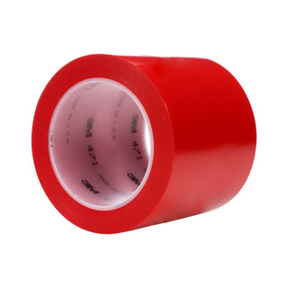 3M Vinyl Tape 471, Red, 4 in x 36 yd, 5.2 mil