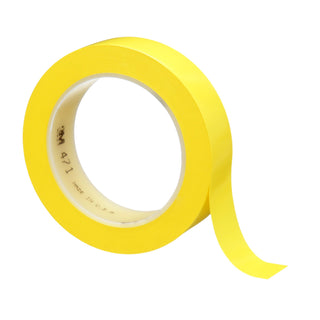 3M Vinyl Tape 471, Yellow, 1 in x 36 yd, 5.2 mil