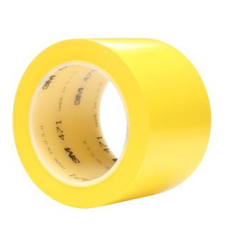 3M Vinyl Tape 471, Yellow, 3 in x 36 yd, 5.2 mil