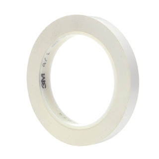 3M Vinyl Tape 471, White, 1/2 in x 36 yd, 5.2 mil