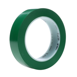 3M Vinyl Tape 471, Green, 1/2 in x 36 yd, 5.2 mil